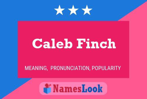 ملصق اسم Caleb Finch