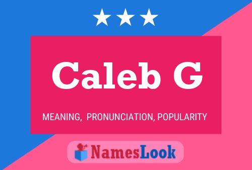 ملصق اسم Caleb G