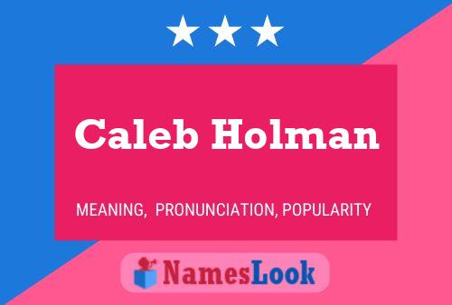 ملصق اسم Caleb Holman