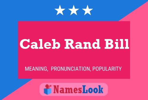 ملصق اسم Caleb Rand Bill