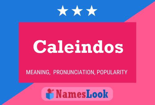 ملصق اسم Caleindos