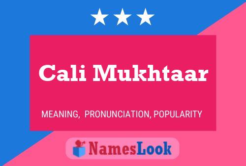 ملصق اسم Cali Mukhtaar