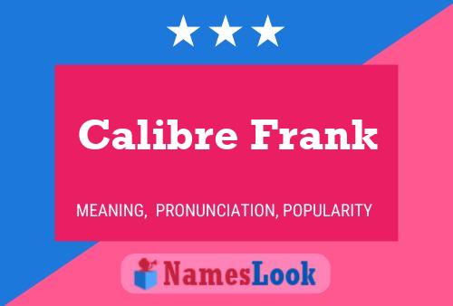 ملصق اسم Calibre Frank