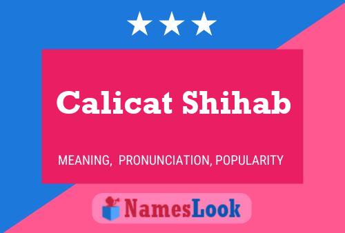 ملصق اسم Calicat Shihab