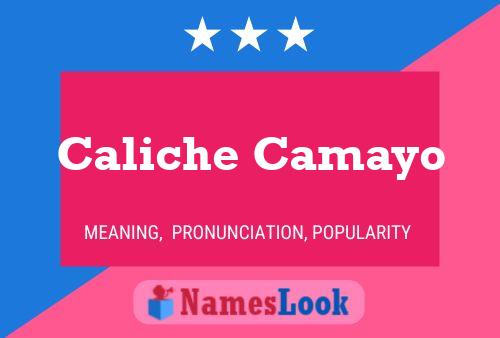 ملصق اسم Caliche Camayo