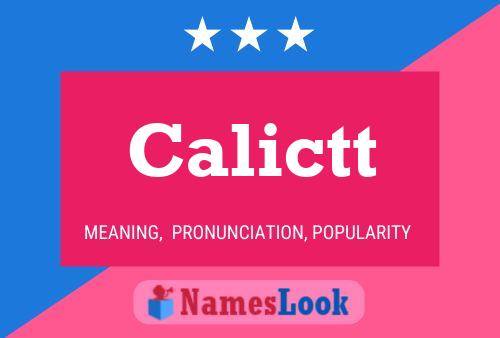 ملصق اسم Calictt