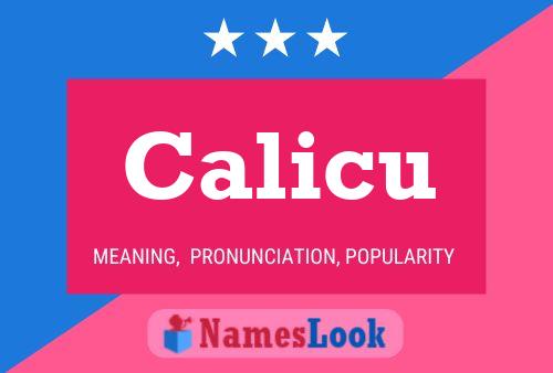 ملصق اسم Calicu