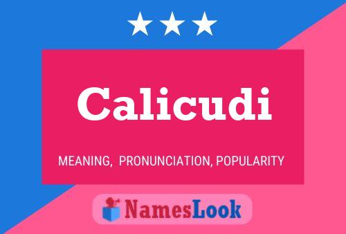 ملصق اسم Calicudi