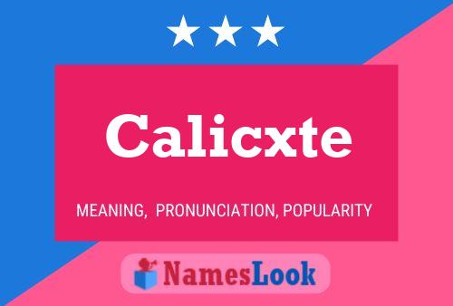 ملصق اسم Calicxte