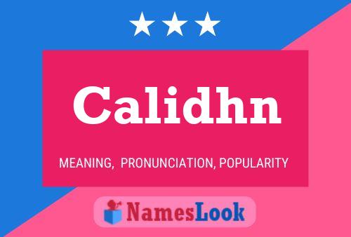 ملصق اسم Calidhn