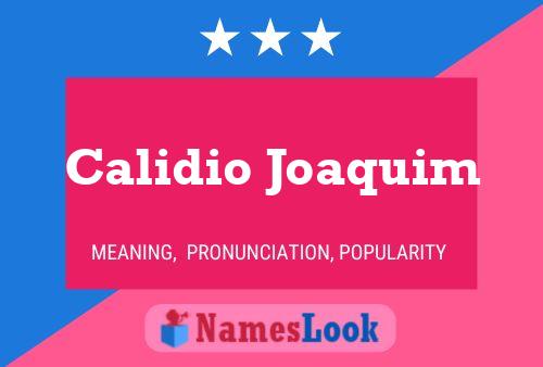 ملصق اسم Calidio Joaquim