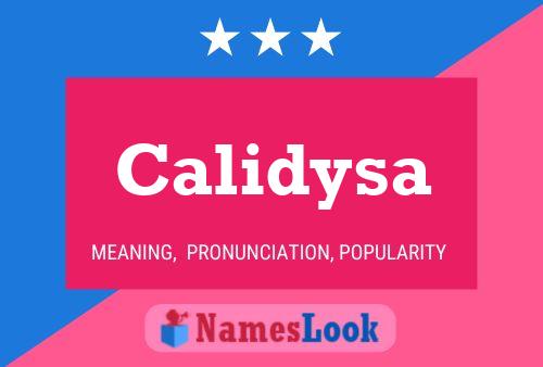 ملصق اسم Calidysa