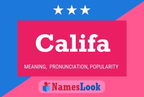 ملصق اسم Califa