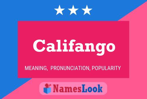 ملصق اسم Califango