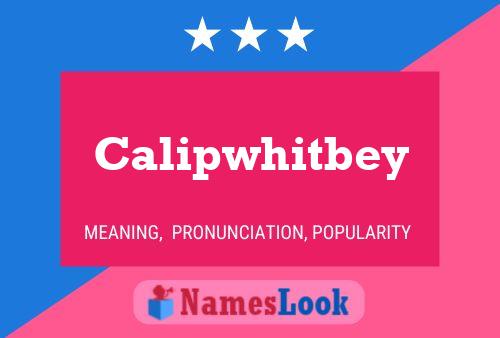 ملصق اسم Calipwhitbey