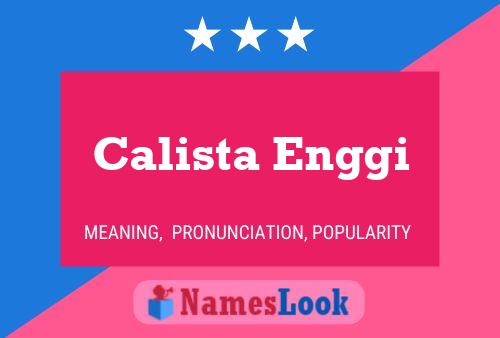 ملصق اسم Calista Enggi