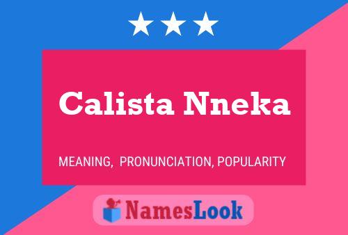 ملصق اسم Calista Nneka