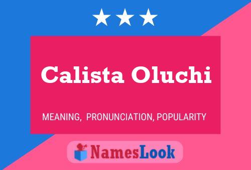 ملصق اسم Calista Oluchi