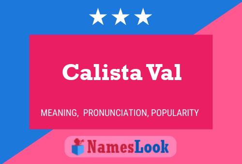 ملصق اسم Calista Val