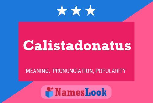 ملصق اسم Calistadonatus