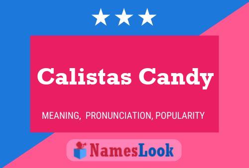 ملصق اسم Calistas Candy