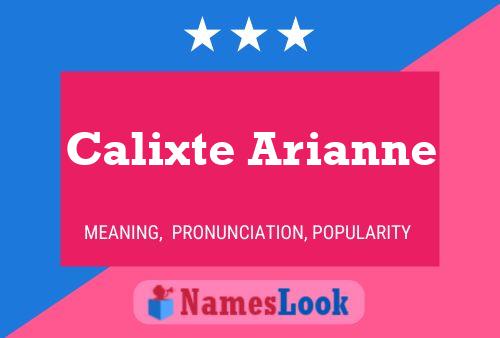 ملصق اسم Calixte Arianne