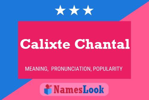 ملصق اسم Calixte Chantal