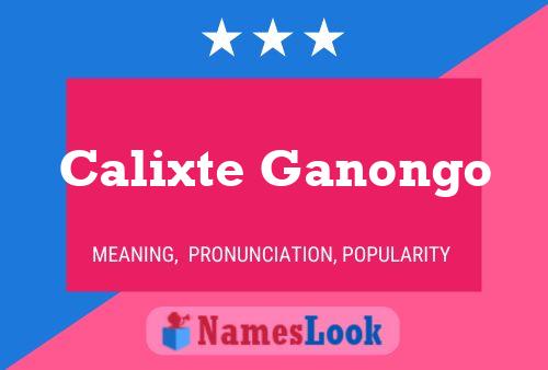 ملصق اسم Calixte Ganongo