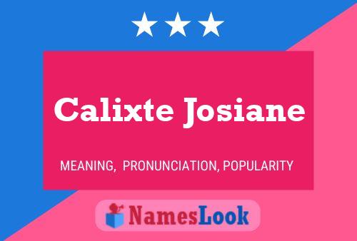 ملصق اسم Calixte Josiane