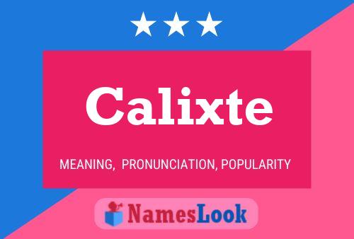 ملصق اسم Calixte