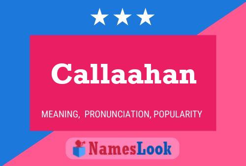 ملصق اسم Callaahan