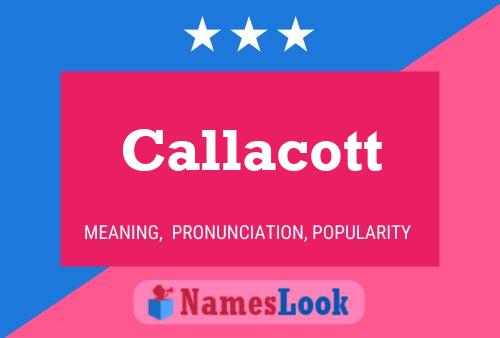 ملصق اسم Callacott