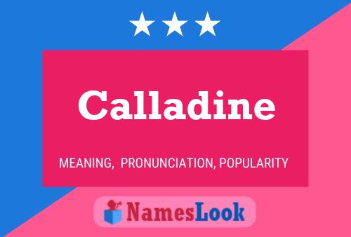 ملصق اسم Calladine