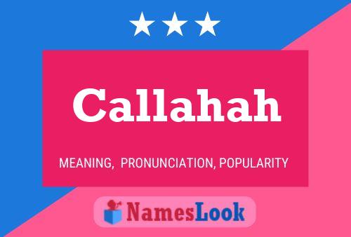 ملصق اسم Callahah