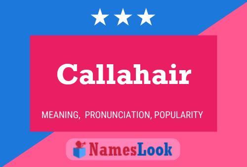 ملصق اسم Callahair