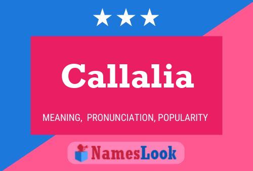 ملصق اسم Callalia