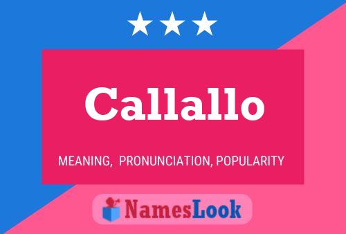 ملصق اسم Callallo