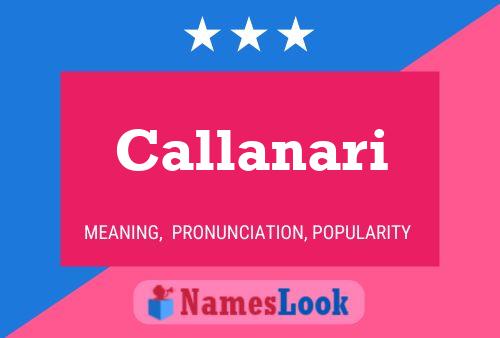 ملصق اسم Callanari