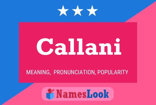 ملصق اسم Callani