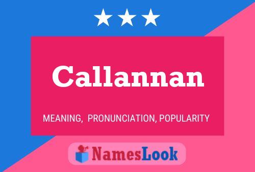 ملصق اسم Callannan