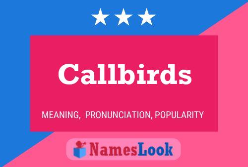 ملصق اسم Callbirds