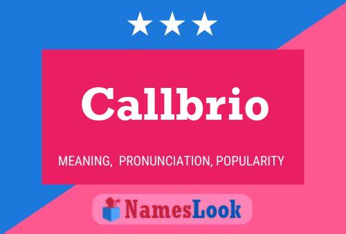 ملصق اسم Callbrio