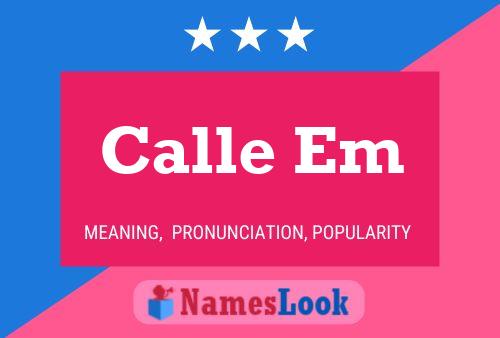 ملصق اسم Calle Em