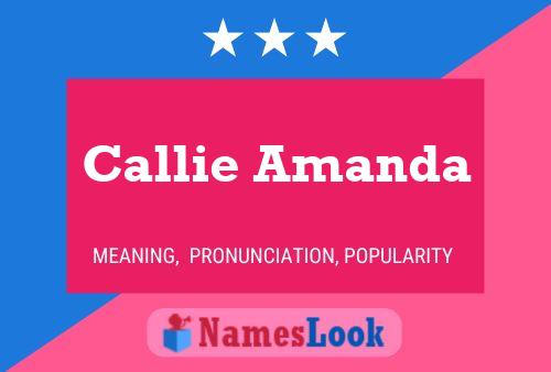 ملصق اسم Callie Amanda