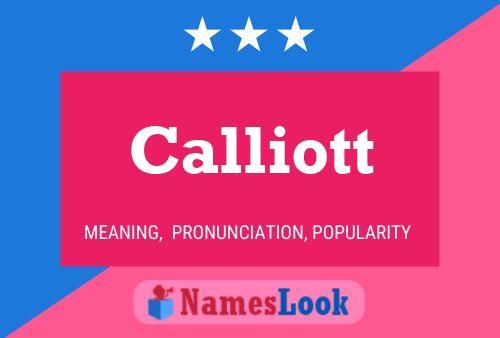 ملصق اسم Calliott