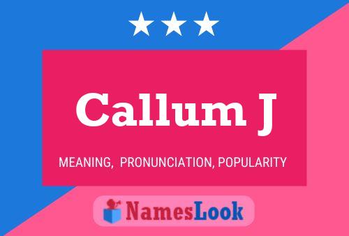 ملصق اسم Callum J