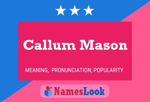 ملصق اسم Callum Mason