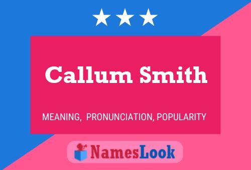 ملصق اسم Callum Smith