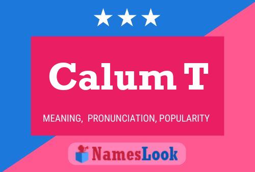 ملصق اسم Calum T