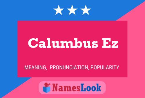 ملصق اسم Calumbus Ez